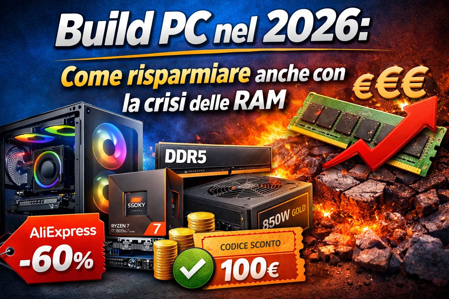 Build PC nel 2026: come risparmiare con la crisi delle RAM