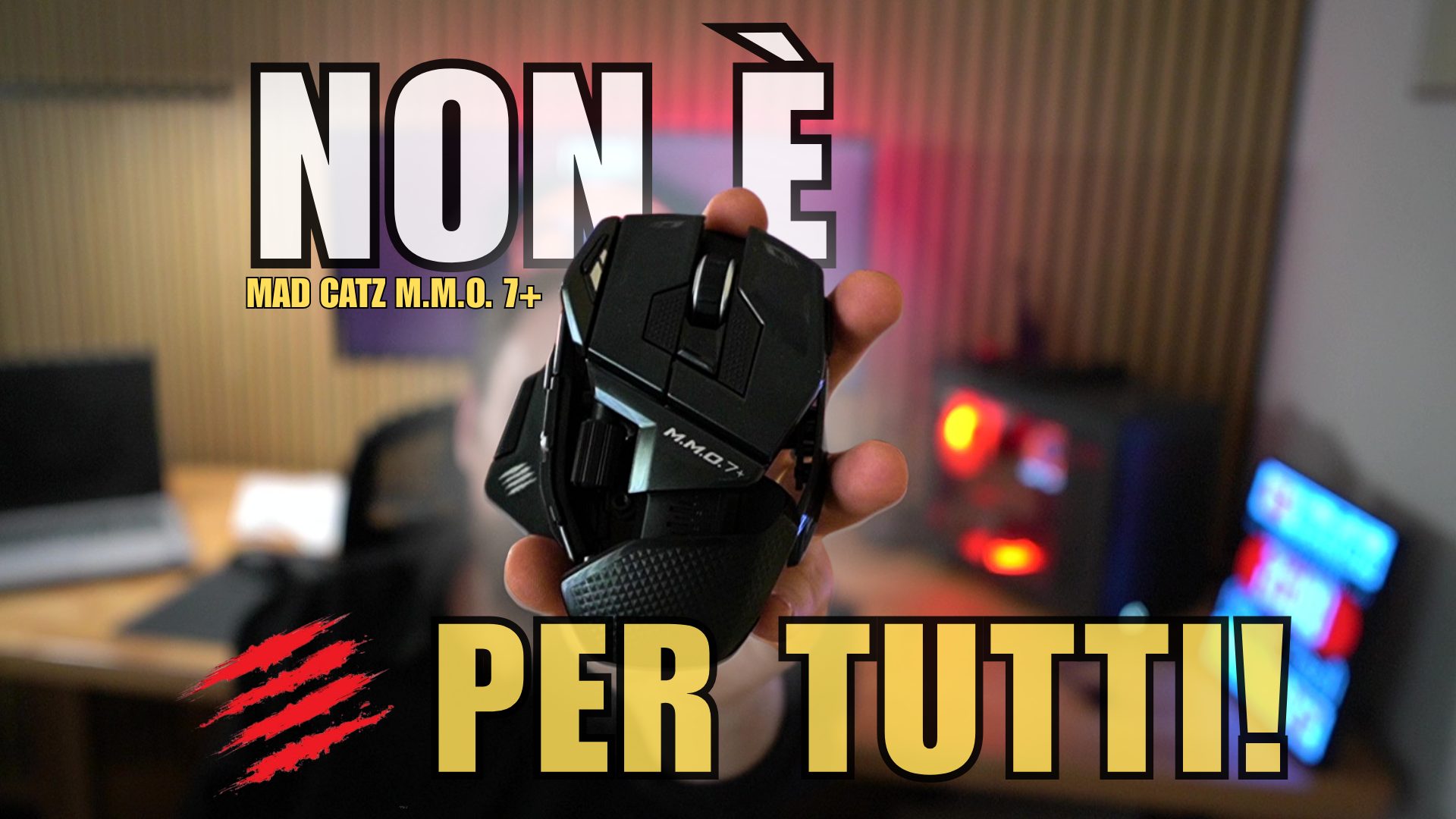 Mad Catz M.M.O.7+: il mouse gaming che non vuole essere leggero, ma cattivo!